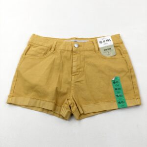 10-11-years Primark Mustard Yellow Shorts - Brand New With Tags