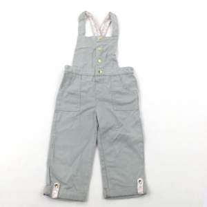 12-18-months - Rachel Zoe Light Khaki Cotton Lighweight Dungarees