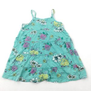 18-24-months Name It Flowers Green Lightweight Jersey Dress