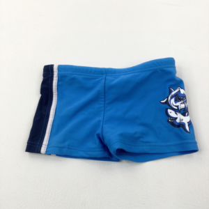 18-24-months - Sharks Blue Swimming Shorts