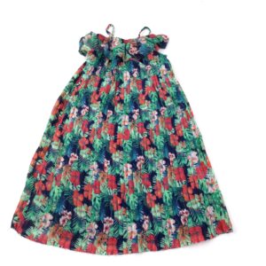 8-9-years Matalan Tropical Flowers Pleated Lined Summer Dress