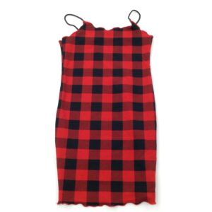 8-9-years George Red & Black Checked Lightweight Dress